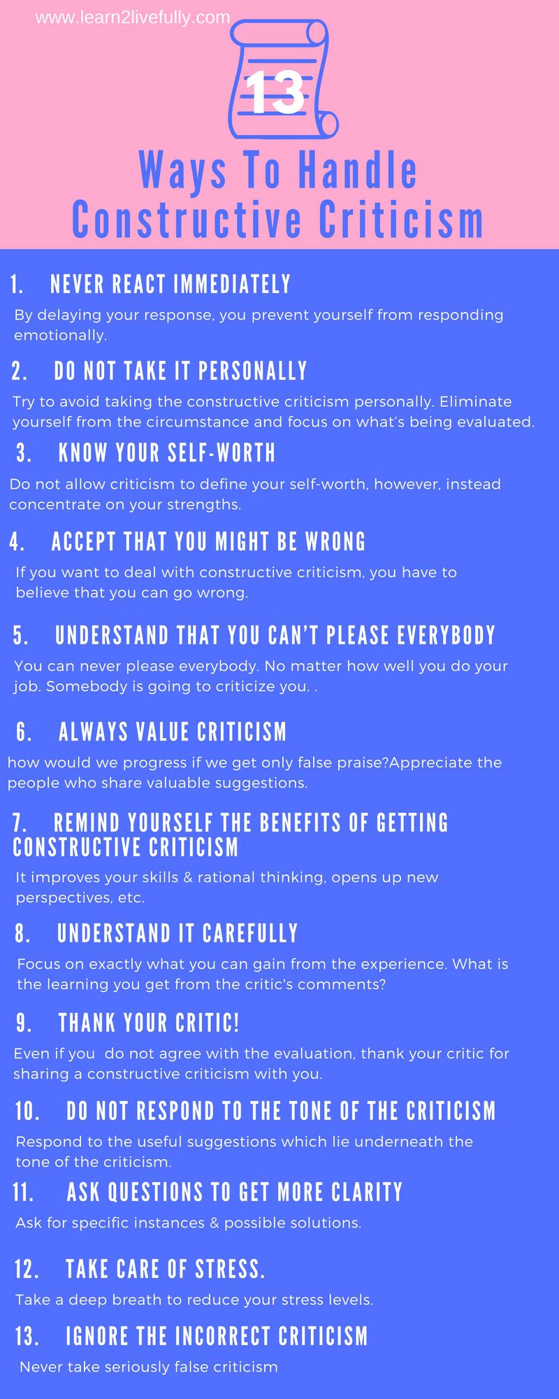 Constructive Criticism Doesnt Have To Be Hard To Handle Here Are 13 